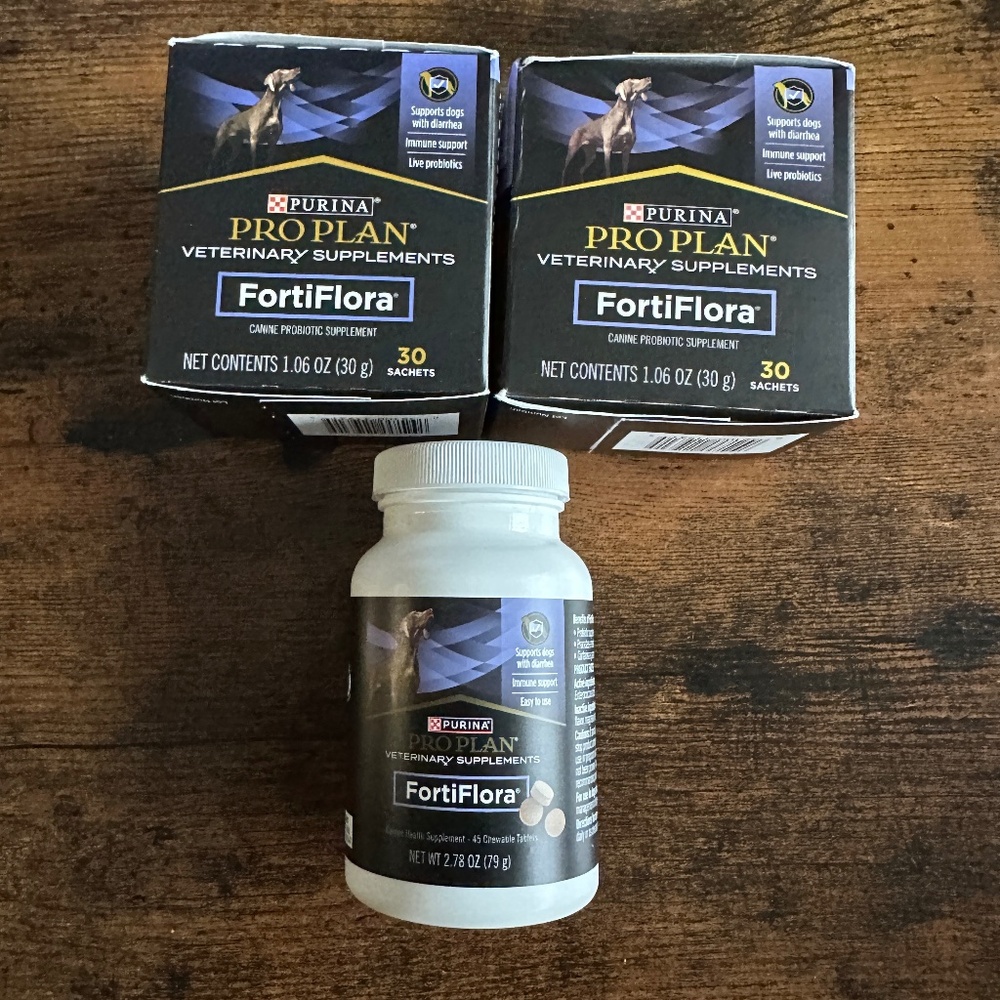 3 x New Purina Pro Plan Fortiflora